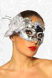 Maske silber