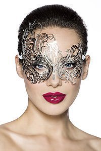 Metallmaske silber
