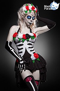 Mexican Skeleton Komplettset schwarz/wei�