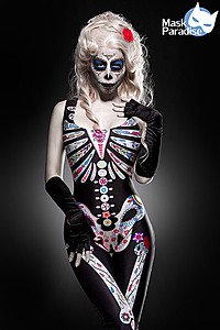 Mexican Skull schwarz/bunt