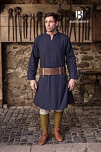 Mittelalterliche Tunika Ekwin, dunkelblau