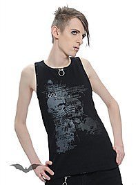 Muskel-Shirt mit Aufdruck und Nieten