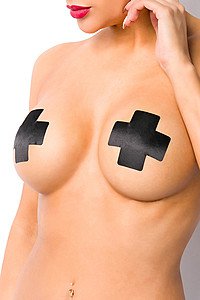 Nippel-Patches schwarz