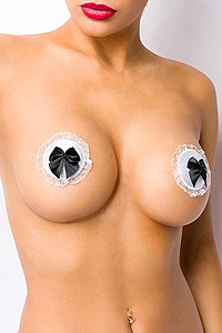 Nippel-Patches wei�/schwarz