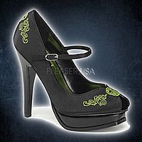 PLEASURE-12 Black-Lime Green
