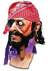 Pirat Latex Maske