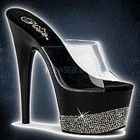 Pleaser ADORE-701-3 Klar-Schwarz