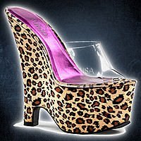 Pleaser BEAU-601LP Tan Leopard