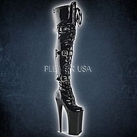 Pleaser BEYOND-3028 Stretch Lack Schwarz