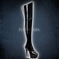 Pleaser DELIGHT-3010 Schwarz Lack