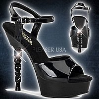 Pleaser DICE-609 Schwarz