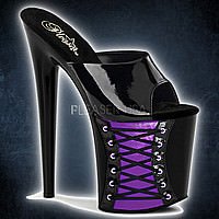 Pleaser FLAMINGO-801FH1 Schwarz Lila