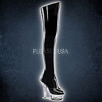 Pleaser KISS-3010 Schwarz-Klar