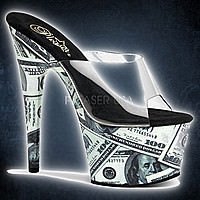 Pleaser MOTIF-701MO Klar-Green