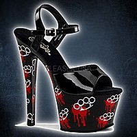 Pleaser MOTIF-709BK Schwarz Lack