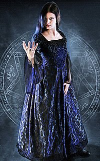 Queen of the Night Gothic-Kleid, Samt