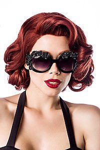 Retro Sonnenbrille schwarz