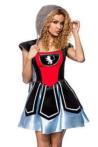 Ritter Kost�m blau/schwarz/wei�