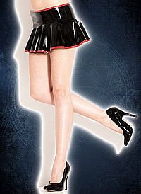 Rubber Cheerleader Skirt Latex