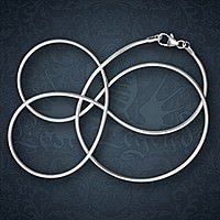 Schlangenkette Silber, 40 cm