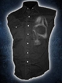 Shadow Skull Vintage Workshirt �rmellos SPIRAL