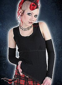 Shoulder Longsleeve Gothic Top