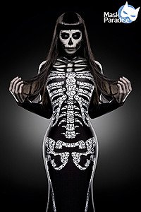 Skeleton Lady schwarz/wei�