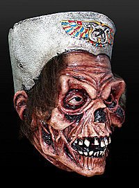 Skelettmumie Latex Maske