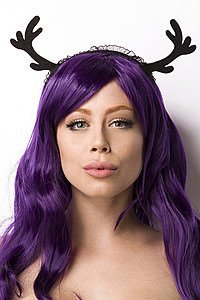 Tier Kopfschmuck schwarz