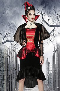Vampirkost�m schwarz