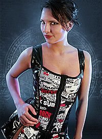 Vintage Punk Gloss Zip Top 