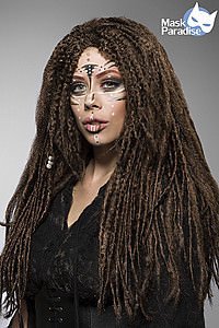 Vodoo Witch Per�cke braun