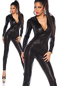Wetlook-Overall schwarz