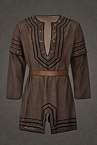 Vikings Tunic Bjyorn brown used look