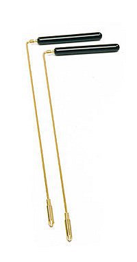 W�nschelrute mit Aufsatzspitze & Holzgriff, 38 cm