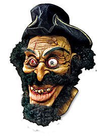 Zombiekapit�n Latex Maske