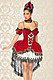 Alice-im-Wunderland-Kostüm rot/schwarz/weiß