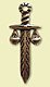 Alte Symbole Themis Schwert