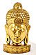 Buddhamaske ca. 50 cm goldfarben 