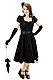 Canvas Bow Gothic Pinup Kleid