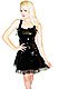 Gloss Flare Gothic Kleid