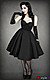 Gothic Kleid 50s BLACK DRESS