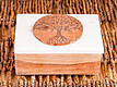 Kartenbox aus Marmor Lebensbaum Marmor/Akazienholz