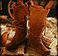 Mittelalter-Schuhe Damenstiefel aus Wildleder