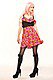 Peace Print Flared Pinup Rock