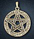 Pentagramm Anhänger Tetragrammaton Bronze