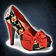 BETTIE-13 Black Patent Leather-Red Sacred Hearts
