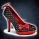 Pinup couture SECRET-12 Black-Red