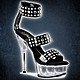 Pleaser DELIGHT-694 Black-Clear
