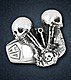Ring Skull-Engine Silber